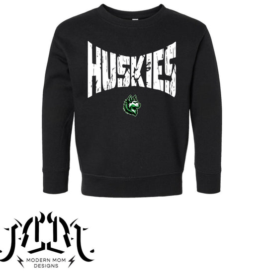 Huskies toddler crewneck or hoodie