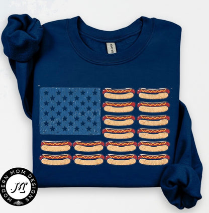 Hot dog America.   (tank top, tee shirt, crewneck or hoodie)