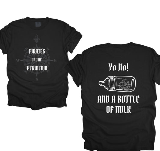 Pirates of perineum double sided tee