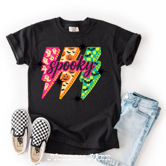 Spooky bolts (toddler-Youth XL)