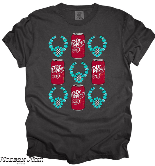 Dr Pepper & turquoise