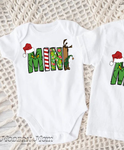 Mini (NB onesie-Youth XL) matching sets