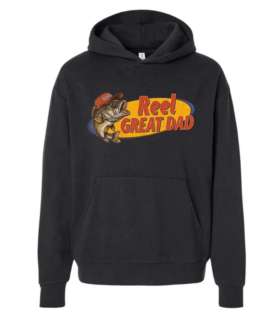 Reel great dad(tee shirt, crewneck or hoodie)