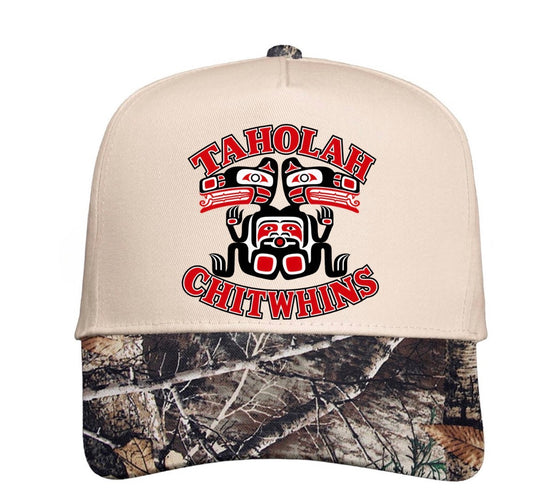 Taholah Chitwins camo trucker hat (screen print)