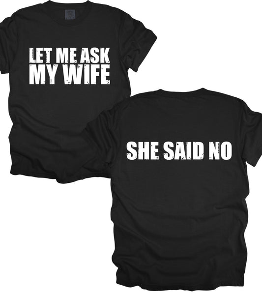 Let me ask my wife. She said no.  (tee or hoodie)