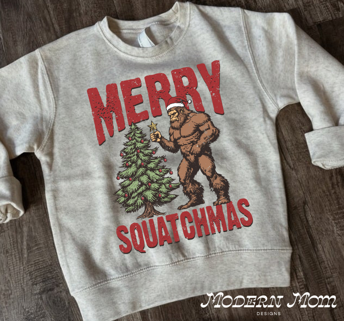 TODDLER-YOUTH Merry squatchmas crewneck