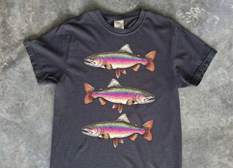 Stacked fish (tee shirt, crewneck or hoodie)