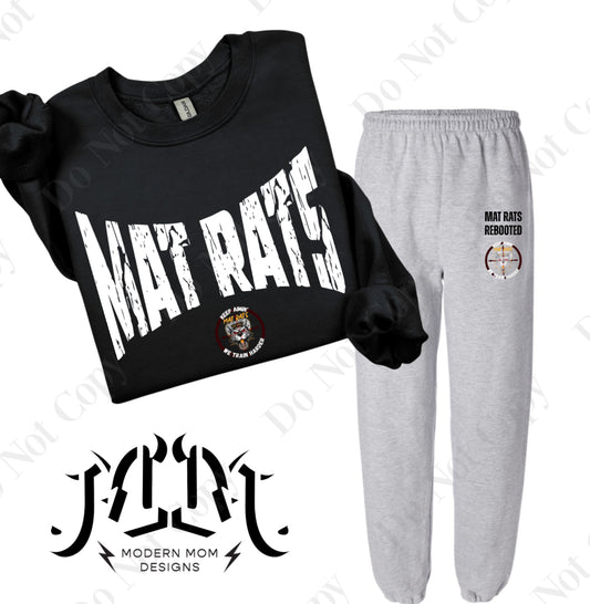 MAT RATS WRESTLING mascot lounge set (pieces sold separately) YOUTH & ADULT