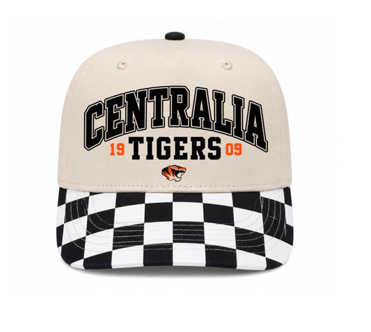 Centralia Tigers checkered hat (screen print)