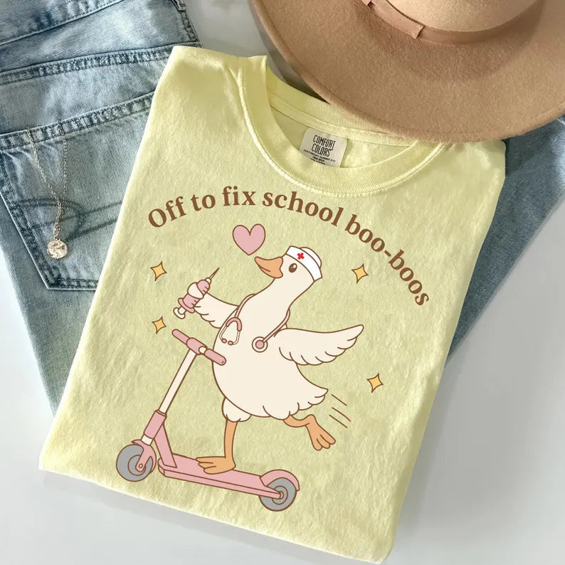 off to fix schol boo-boos (multiple options)