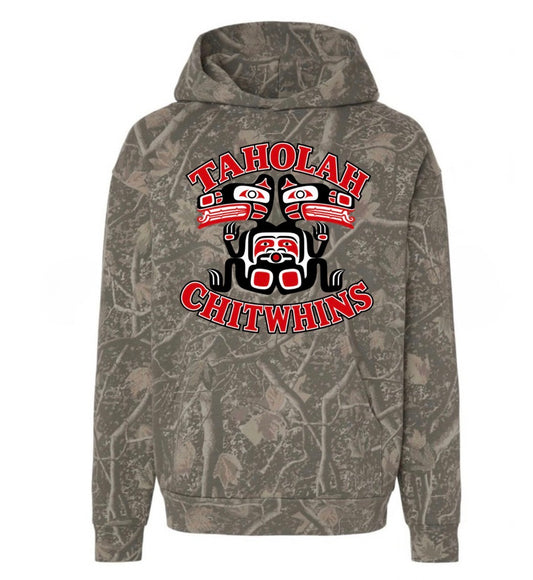 Taholah Chitwins deadwood camo hoodie (youth & adult)