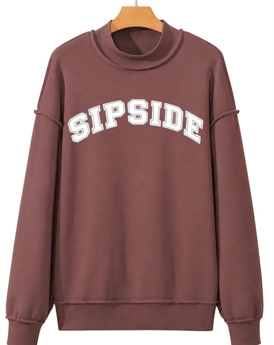 Sipside coffee co. Mock neck