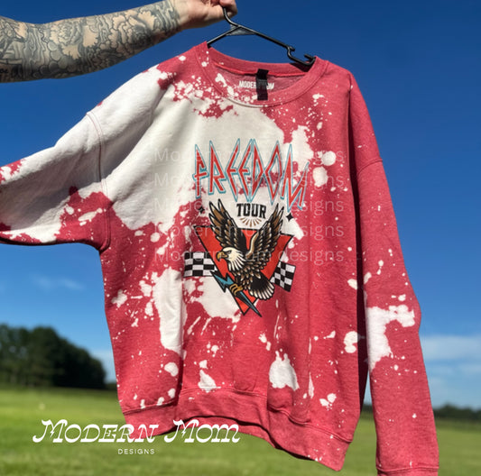 Freedom red bleached out