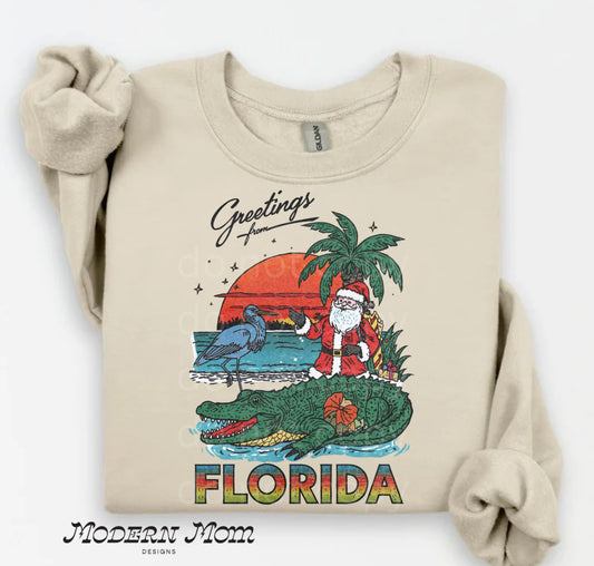 Season greeting from FLORIDA crewneck
