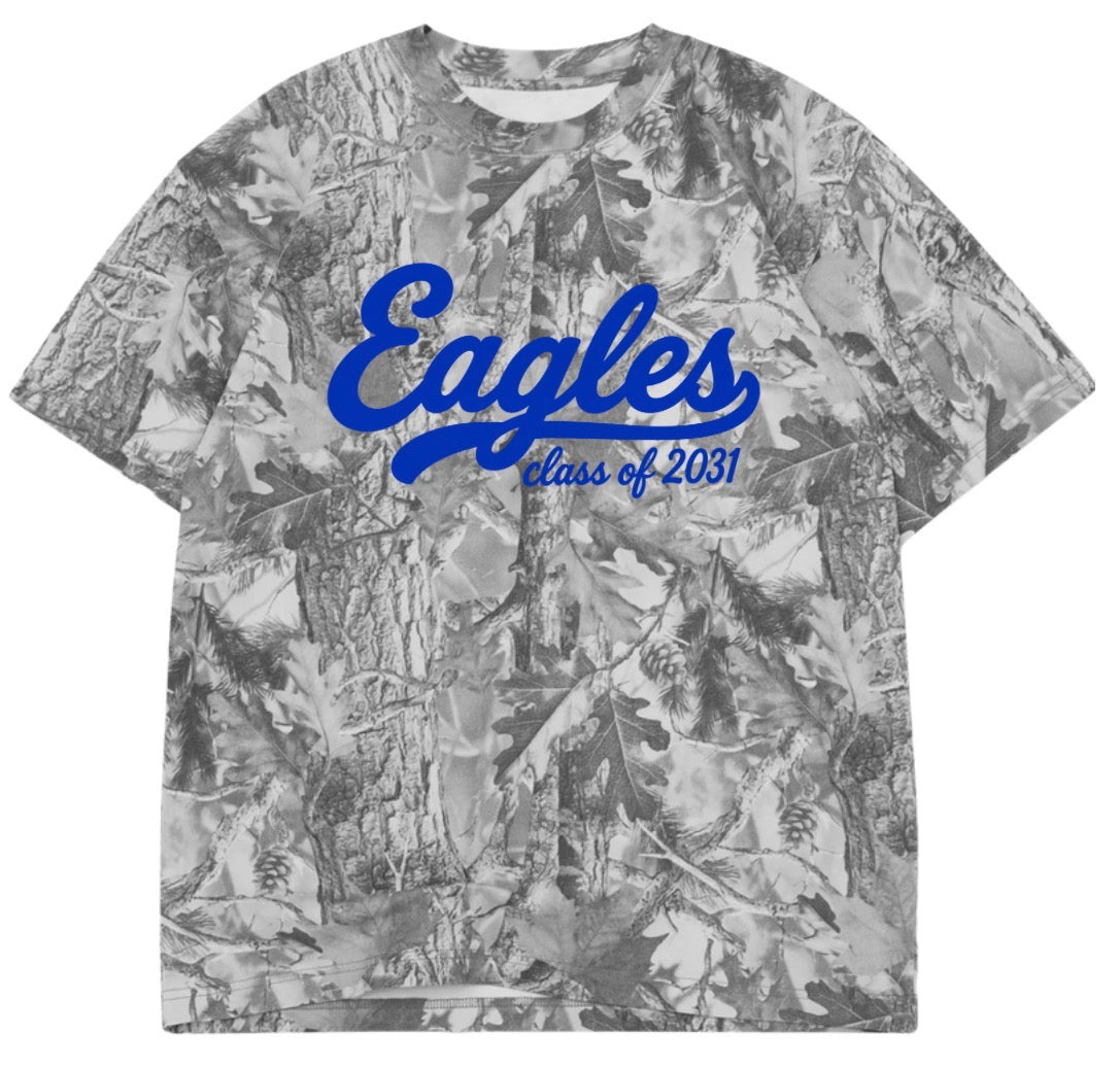 Elma Eagles boxy premium grey camo tee (youth XS-XL)