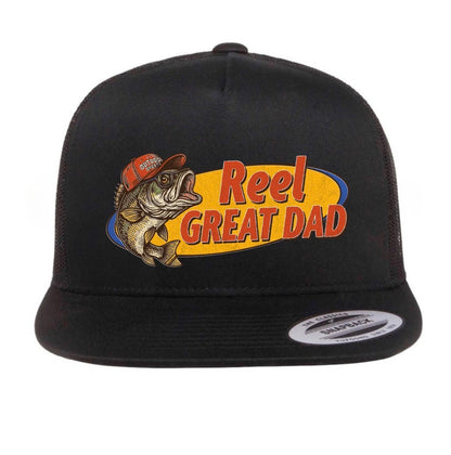 Reel cool dad-flat bill or 5panel trucker