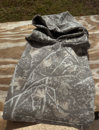 Jesus is king deadwood camo hoodie (youth & adult-no drawstrings)