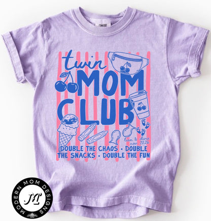 Twin mom club(tank top, tee shirt, crewneck or hoodie)