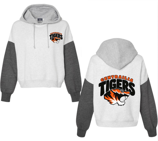 Centralia Tigers COLORBLOCK hood boxy hoodie