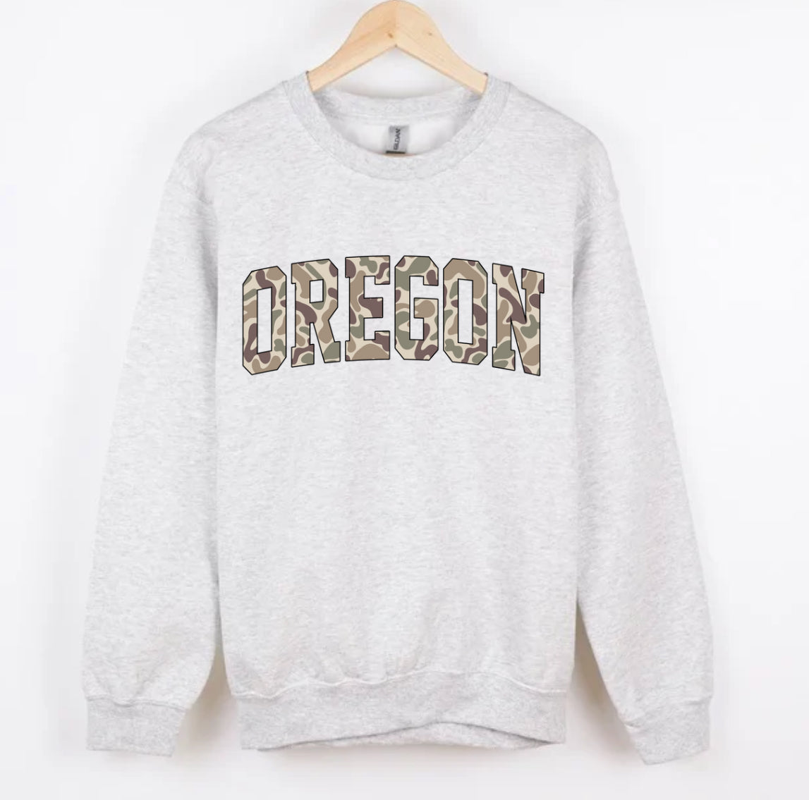 OREGON duck camo CREWNECK