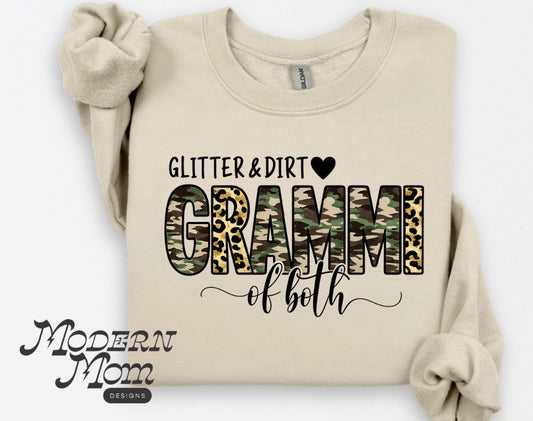 Glitter & dirt Grammi of both (tee, crewneck or hoodie)