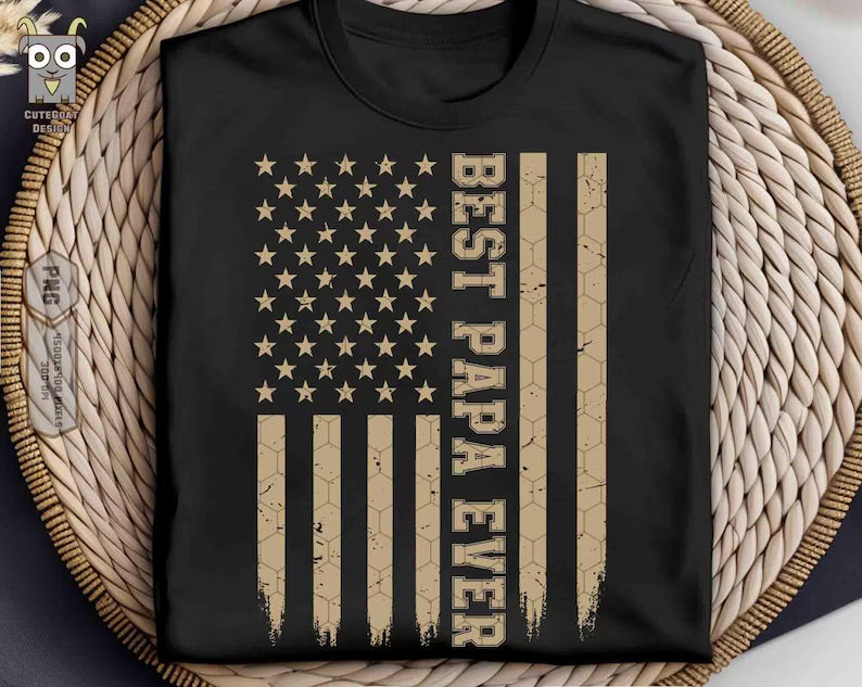 Best papa ever (Tee shirt, crewneck or hoodie)