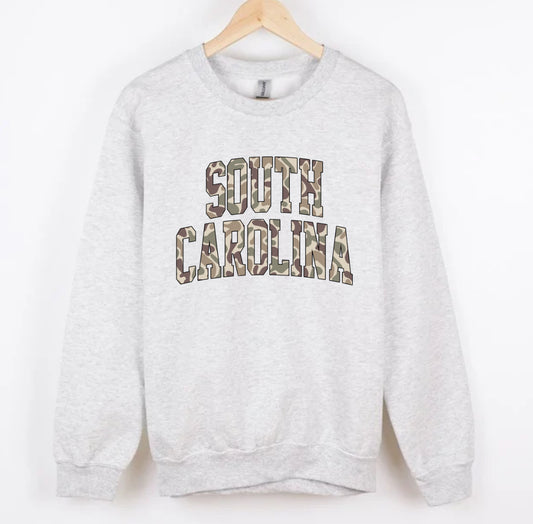 SOUTH CAROLINA duck camo CREWNECK