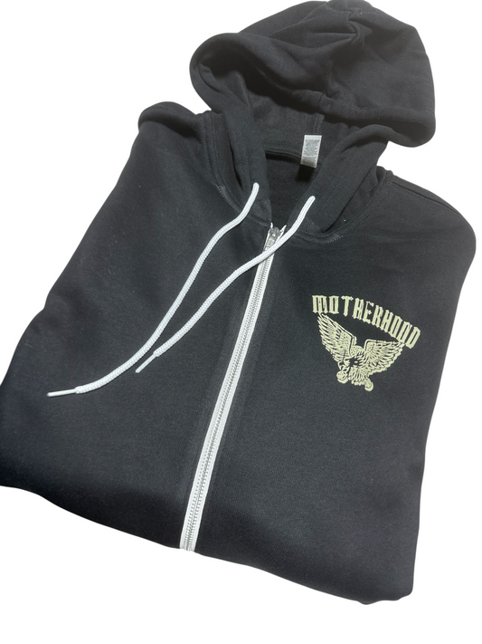 Motherhood black zip up