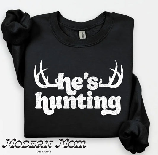 He’s hunting (black)