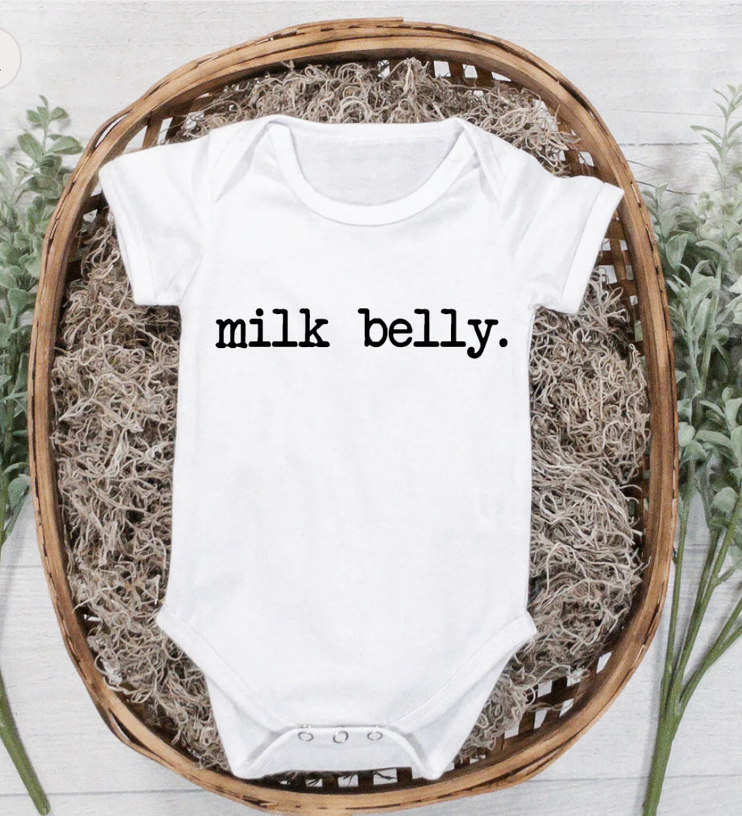 Milk belly onesie