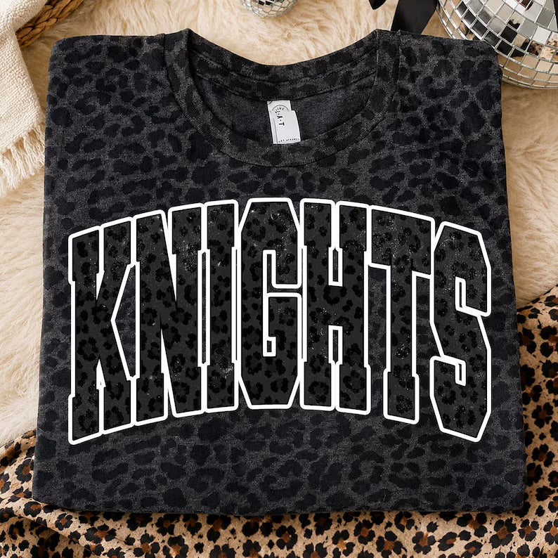 Knights black leopard