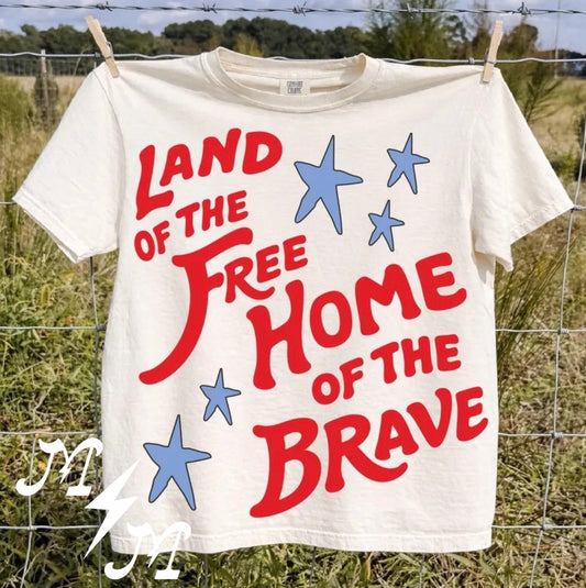 Land of the free home of the brave (oversized print)
