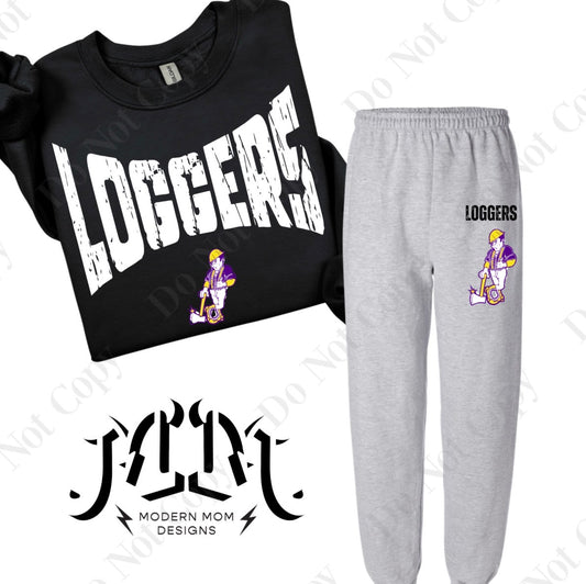 LOGGERS mascot lounge set (pieces sold separately) YOUTH & ADULT