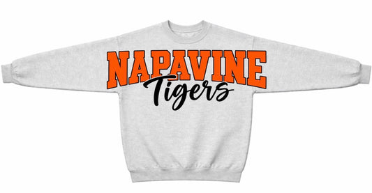 Napavine Tigers crewneck with big chest front print