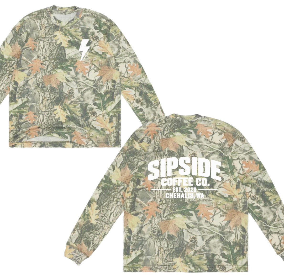Sipside Coffee Co. waffle knit longsleeve