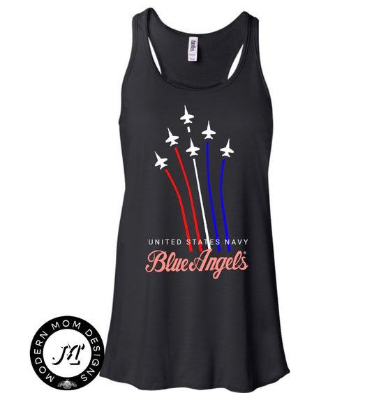 Blue angels women’s flowy fit racerback tank top