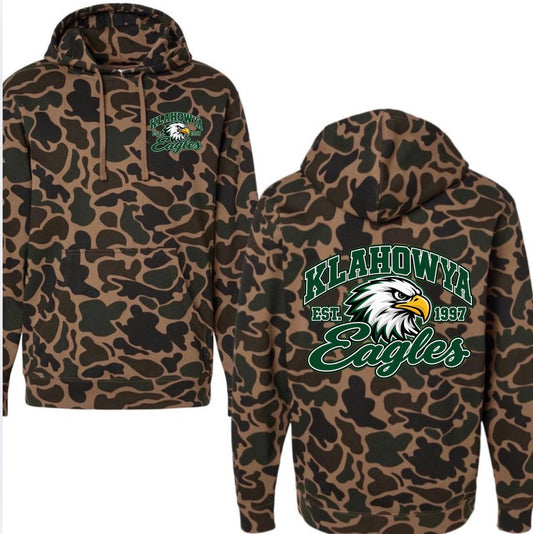Klahowya Eagles duck camo hoodie (youth & adult)