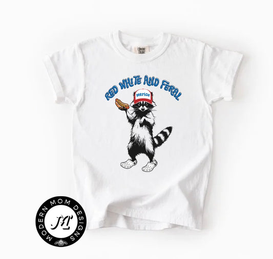 Red white and feral (toddler-youth XL)