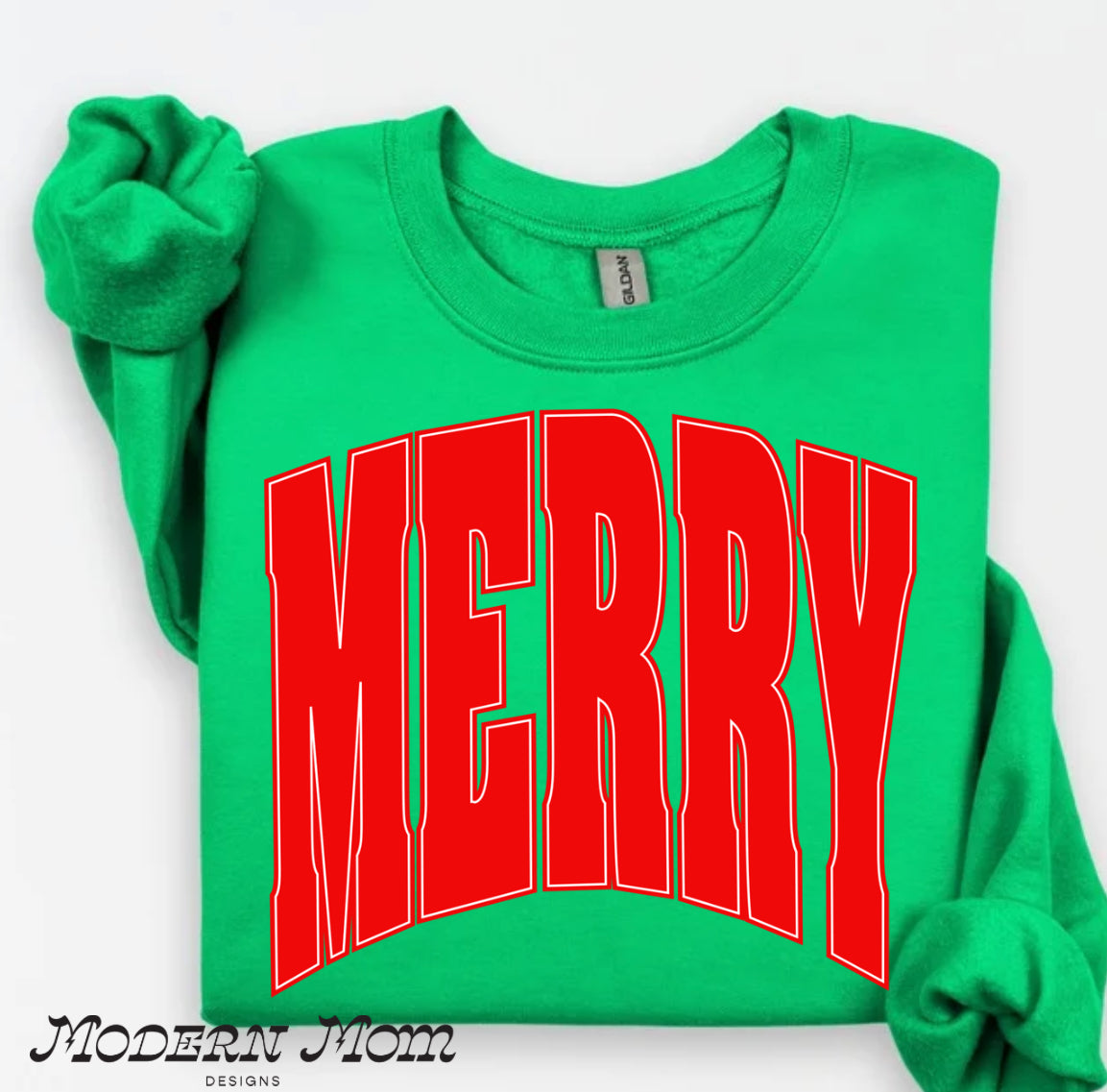 MERRY crewneck (GREEN, PINK, RED, OR MARROON)