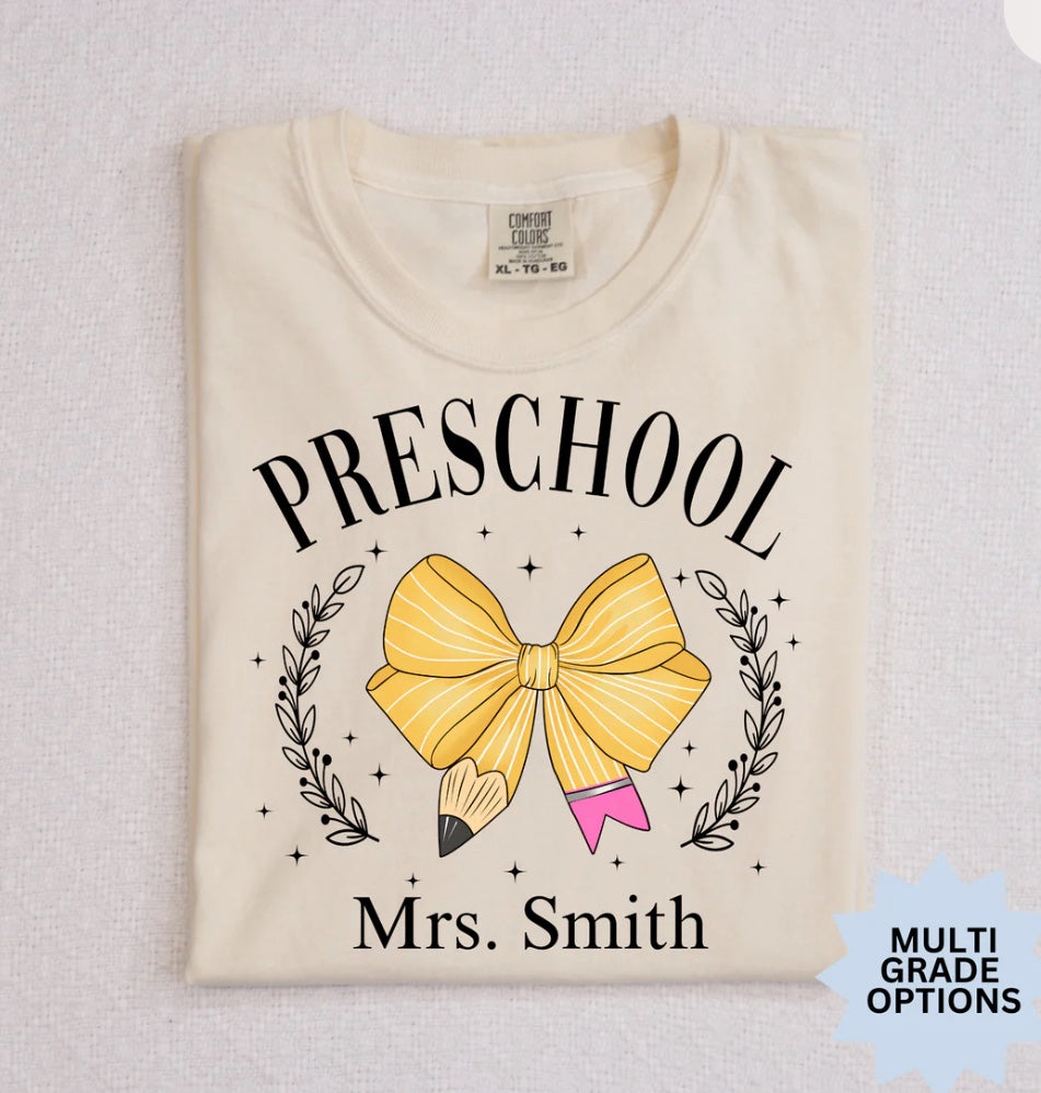 CUSTOM NAME & GRADE