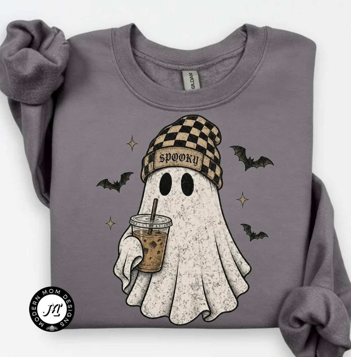 Spooky iced coffee (tee shirt, crewneck or hoodie)