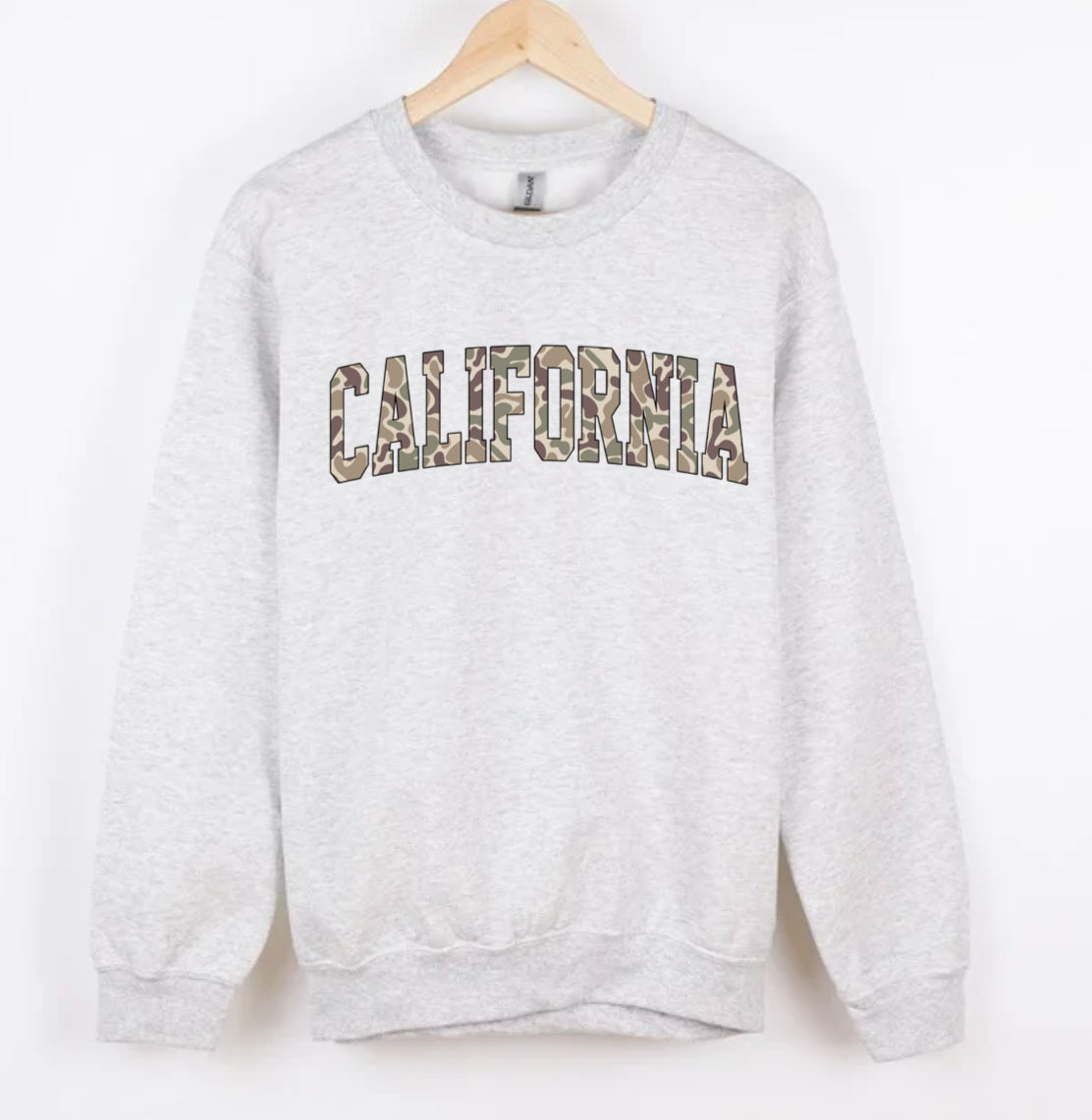 CALIFORNIA duck camo CREWNECK
