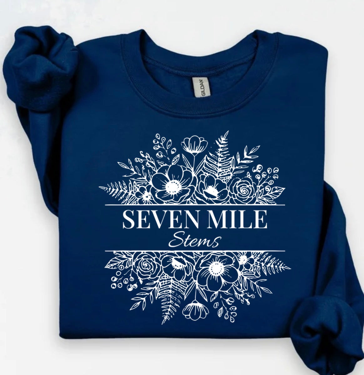 Seven mile stems crewneck