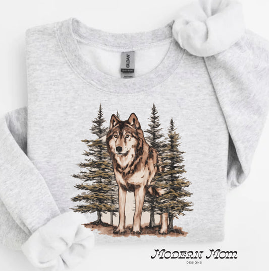 Vintage wolf crewneck