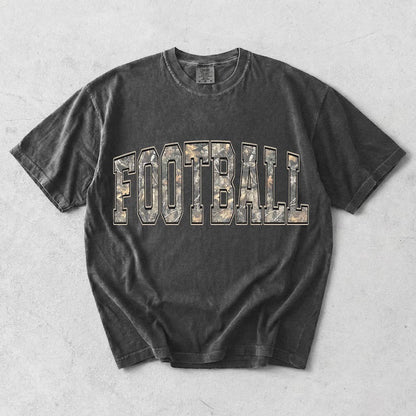 Football-camo font  (tee shirt, crewneck or hoodie)
