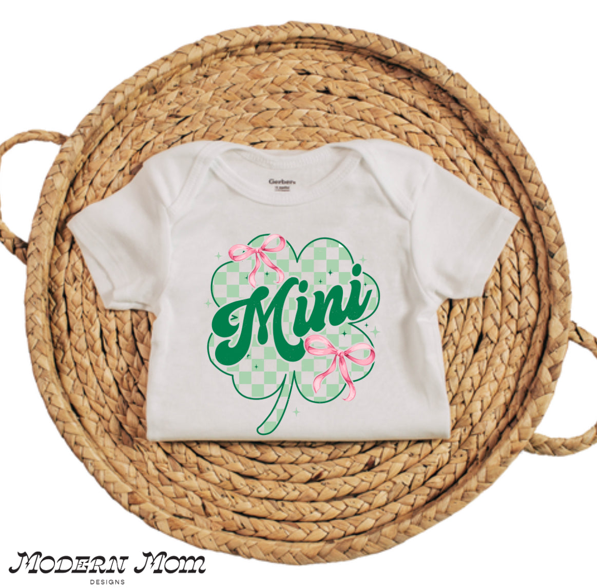 Mini clover onesie