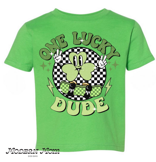 One lucky dude toddler/youth tee