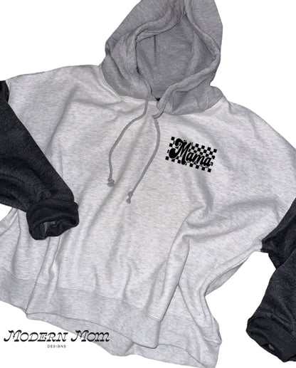 Mama COLORBLOCK boxy hoodie
