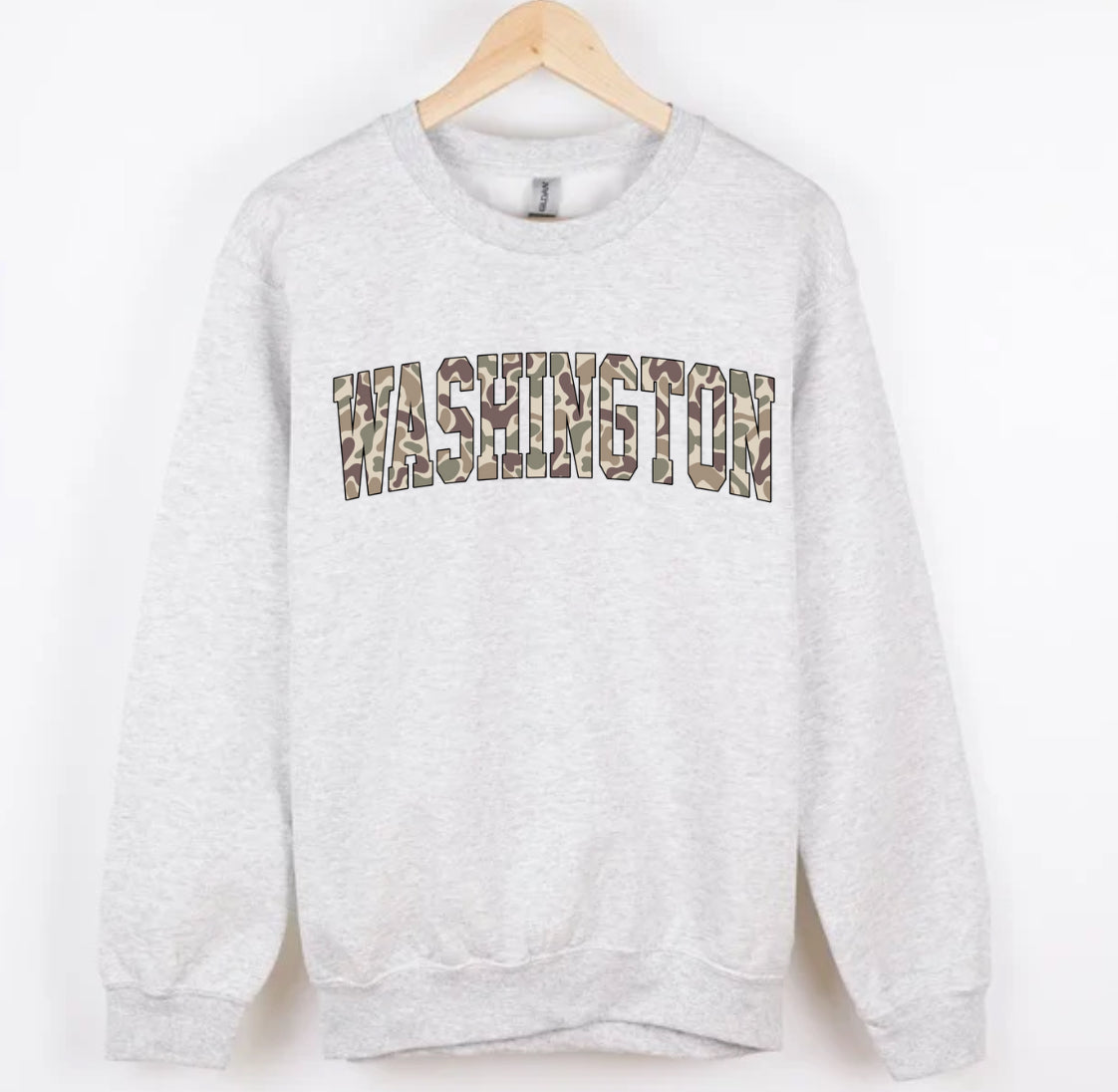 WASHINGTON duck camo CREWNECK