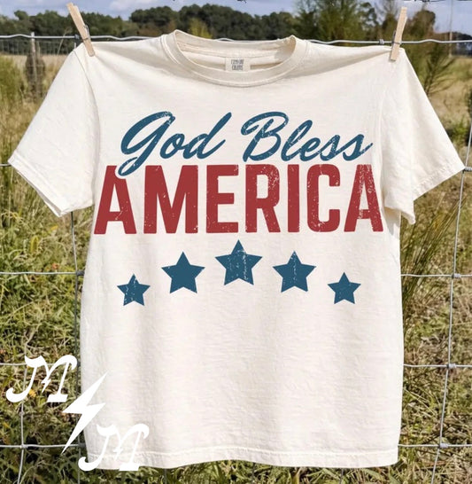 God bless America (oversized print)